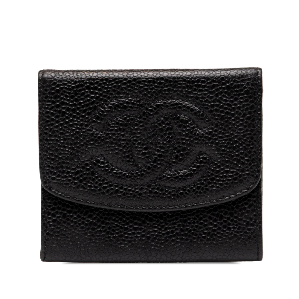 Pre-Loved Chanel CC Caviar Coin Pouch